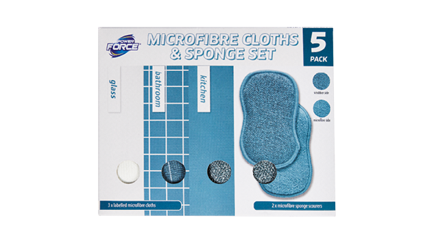 Labelled Microfibre Cloths 5pk