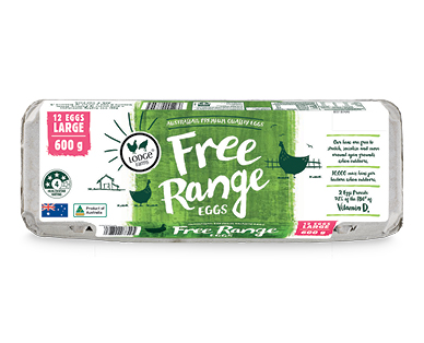 Lodge Farms Large Free Range Eggs 12pk/600g