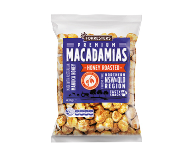 Forresters Honey Roasted Macadamias 400g