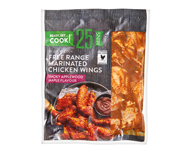 Ready, Set…Cook! Free Range Marinated Chicken Wings 1kg