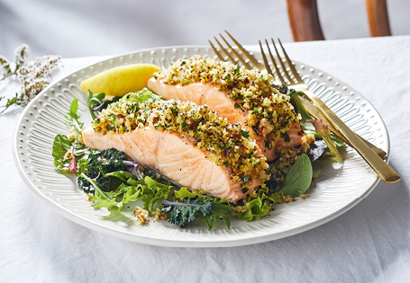 Pecan Panko Crusted Salmon Recipe