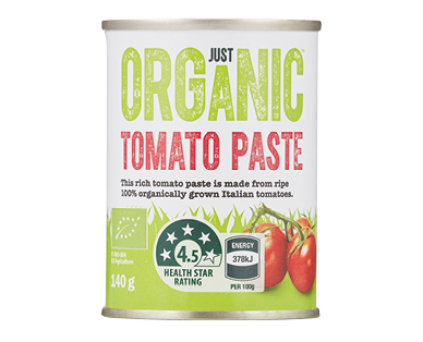 Just Organic Tomato Paste 140g