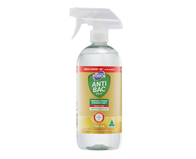 Power Force Anti Bac Plus Disinfectant Surface Spray 750ml