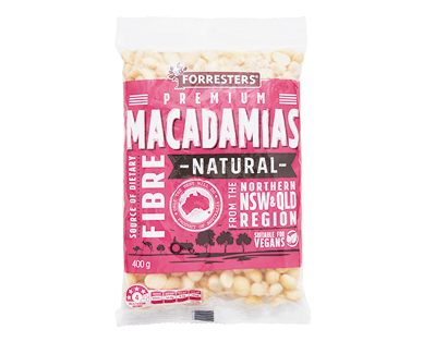 Forresters Natural Macadamias 400g