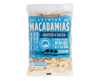 Forresters Roasted &amp; Salted Macadamias 400g